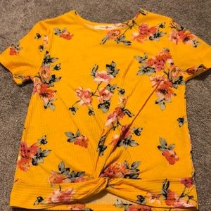 Yellow flower top